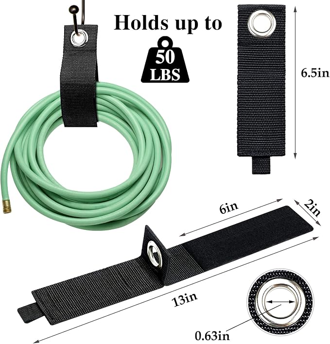 Zkptops 12Pcs Extension Cord Holder Organizer 13 in Heavy Duty Cord Straps | - Image 3
