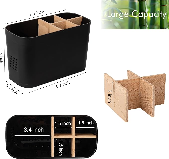 Toothbrush and Toothpaste Holder, 5 Slots, Kids Electric Tooth Brush Organizer - Image 5