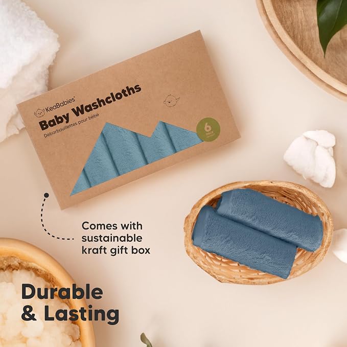 6-Pack Baby Washcloths, Soft Absorbent Washcloths - Image 7