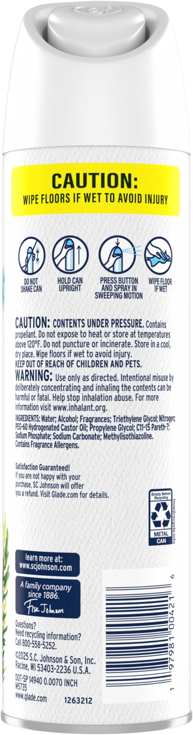 Glade Air Freshener Room Spray, Sea Birch Scent, Odor Fighting to Deliver Long - Image 2