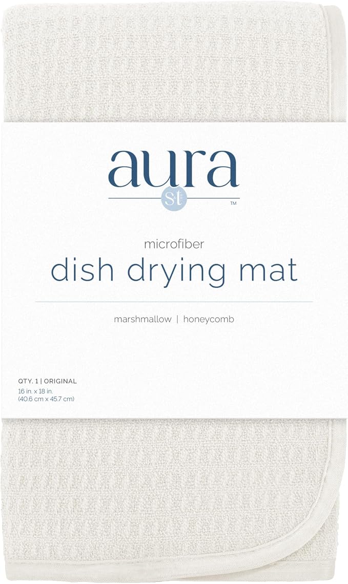S&T INC. Dish Drying Mat, Cream | Absorbent Microfiber, Kitchen Counter Mat - Image 9