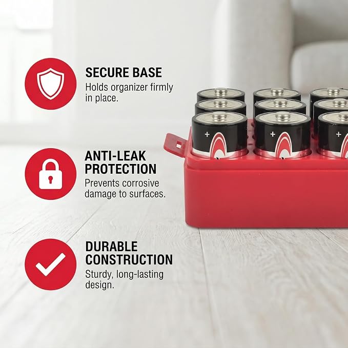 ALCYON Plastic Battery Organizer Storage Case - Image 7