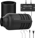 4 Inch Inline Duct Fan with EC Motor and Built-in Carbon Filter, Duct Fan Kit with Temperature Humidity Controller, Grow Tent Kits Ventilation System with Carbon Filter Combo