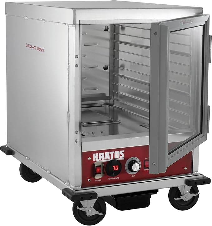 Kratos Half Size Undercounter Commercial Non-Insulated Holding and Proofing Cabinet, Holds 12 Full Size Sheet Pans, 120V, 1440W (28W-154)