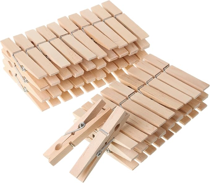 Mr. Pen- Wooden Clothes Pins, 2.9 Inch, 200 Pack, Large Natural Wood Clips - Image 7