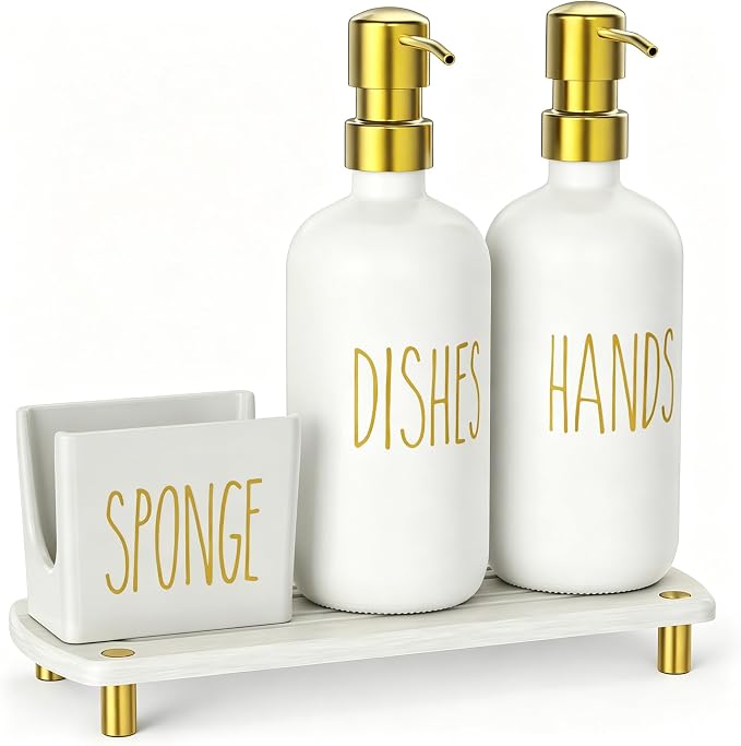 Cisily Kitchen Soap Dispenser Set Comes - Image 8