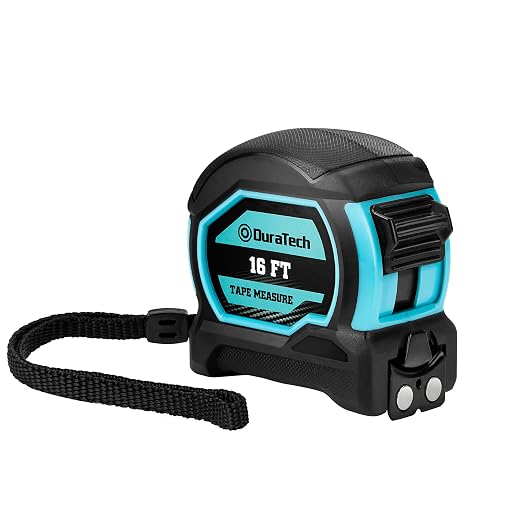 DURATECH 16FT Magnetic Double-Sided Tape Measure, Easy Read Measuring Tape by DURATECH