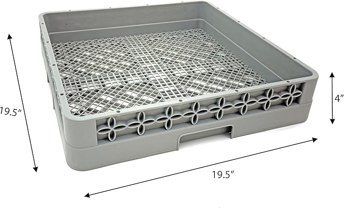 Flatware Rack for Commercial Dishwasher | Full Size Combination | Polypropylene | Gray
