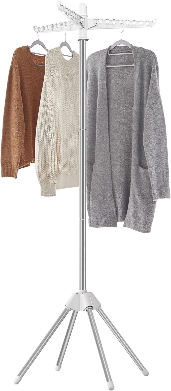 SONGMICS Clothes Drying Rack, 61.6-Inch Drying Rack, 3 Rotatable Arms | - Image 8