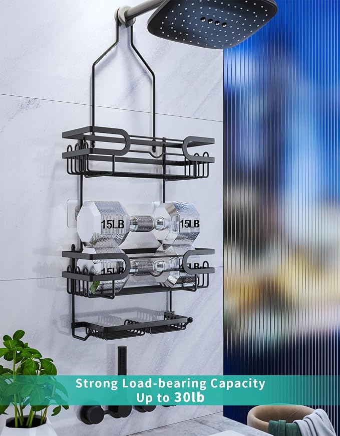 HapiRm Bathroom Hanging Shower Caddy - Image 6