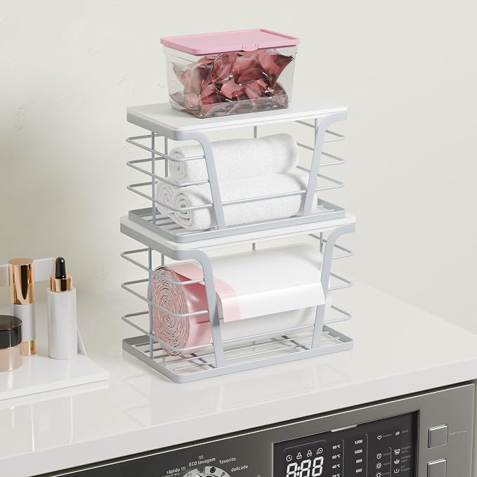 TIDIIABODE 2 Pack Gray Trash Bag Organizer - Image 3