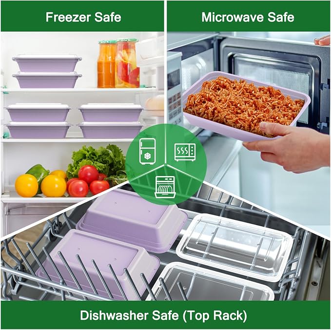 50 Pack 32 oz Meal Prep Containers - Image 5