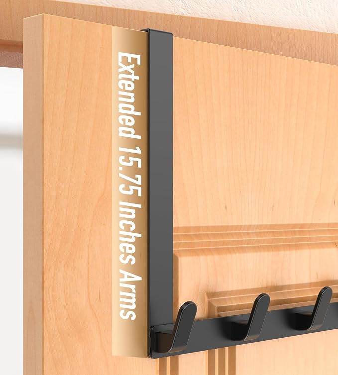 Long Over The Door Hooks with 15.75-inch Arms - Image 5
