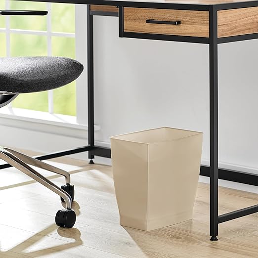 iDesign Small Plastic Bathroom Trash Can, - Image 5