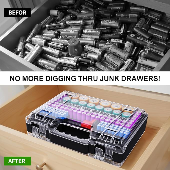 Battery Organizer Storage Case - Image 4