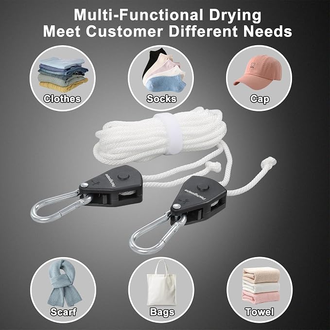 Retractable Travel Clothesline, Portable Clothes Line - Image 6