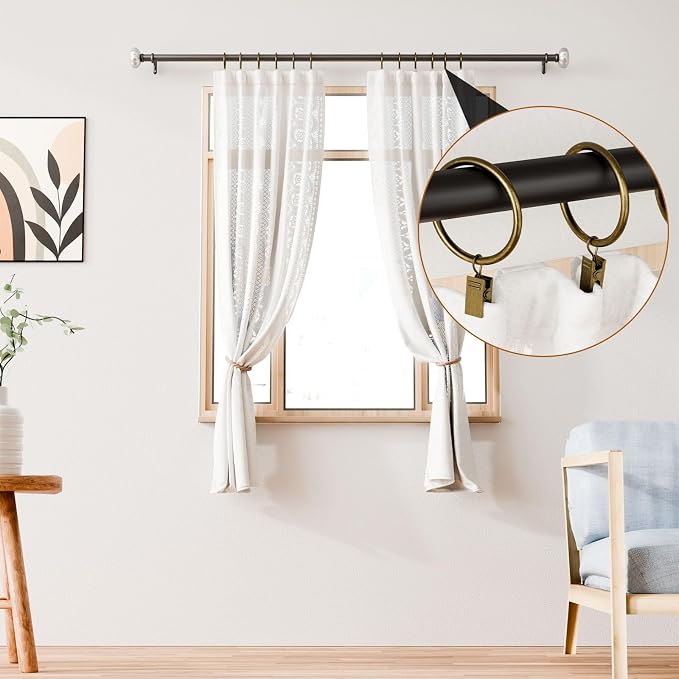 24 Pack Bronze Metal Curtain Rings - Image 5