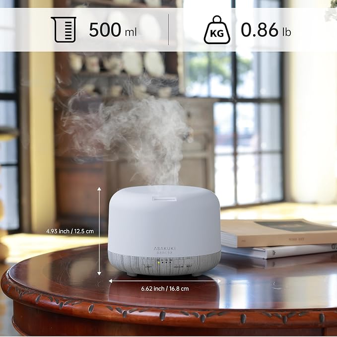 ASAKUKI Essential Oil Diffuser for Home, 500ML Aromatherapy Humidifier | - Image 7