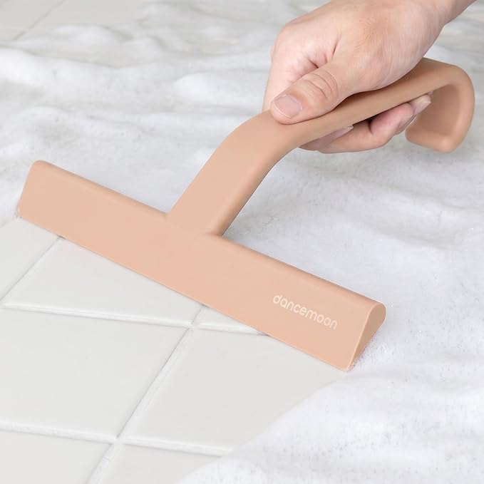 JustHang Shower Squeegee with Built-in Hook, 10-Inch Terracotta | Award-Winning - Image 7