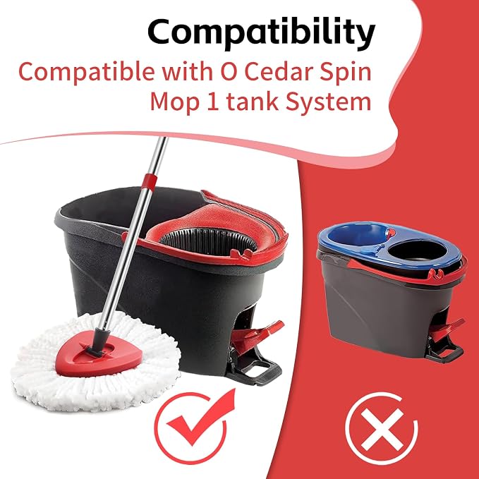 ANREKEYH Spin Mop Head, Handle Replacement - Image 2