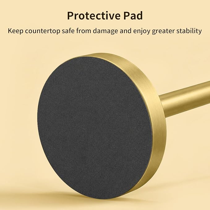 YUMORE 3.9lbs Heavy Duty Paper Towel Holder Countertop Weighted Base Gold - Image 4