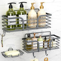 Yougai Dark Gray Shower Shelves, Bathroom Organizers and Storage by Yougai