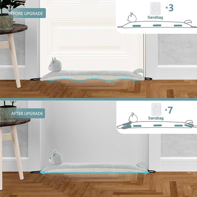 Under Door Draft Stopper Decorative Wind Stopper 30 inch - Image 3