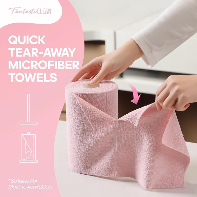 Fantasticlean Microfiber Cleaning Cloth Roll 120 Pack - Image 2