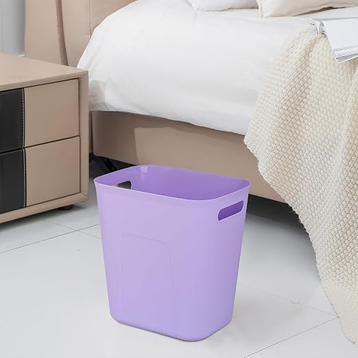 UUJOLY Plastic Small Bathroom Trash Can Wastebasket, 3.5 Gallon, Laundry Room - Image 2