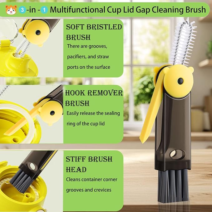 3 in 1 Cup Lid Cleaning Brush - Image 3