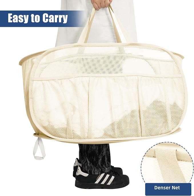 Collapsible Laundry Baskets, Upgrade Pop Up Laundry Hamper - Image 6