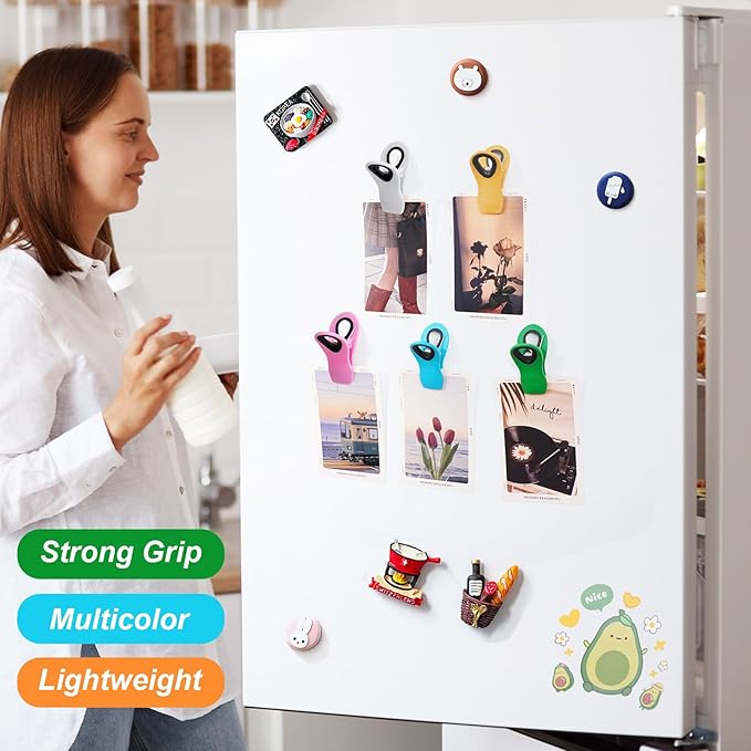 JETMORE 12 Pack Chip Clips, Plastic Magnetic Bag Clips - Image 3