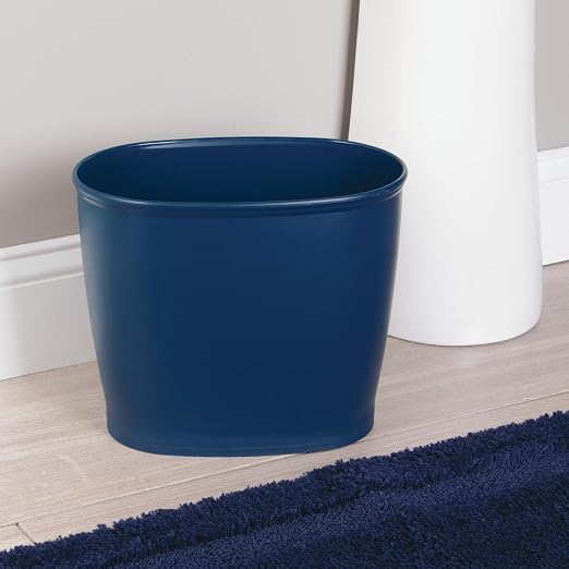 iDesign Slim Plastic Bathroom Trash Can, - Image 7