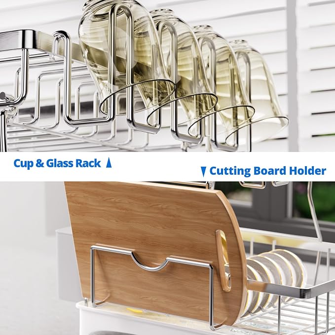 2-Tier Dish Drying Rack - Image 6