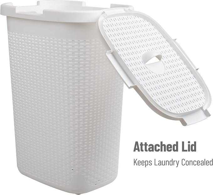 Mind Reader Slim Laundry Hamper - Image 5