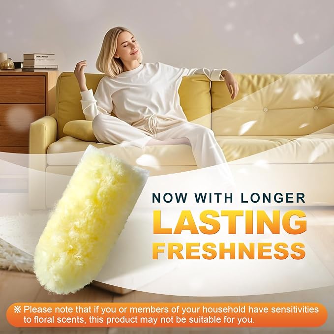 JOYMOOP Scented Telescopic Duster kit, 3FT Extendable Handle + 4 Yellow Refills - Image 12