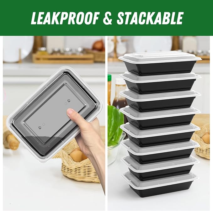 50 Pack 32 oz Meal Prep Containers - Image 4