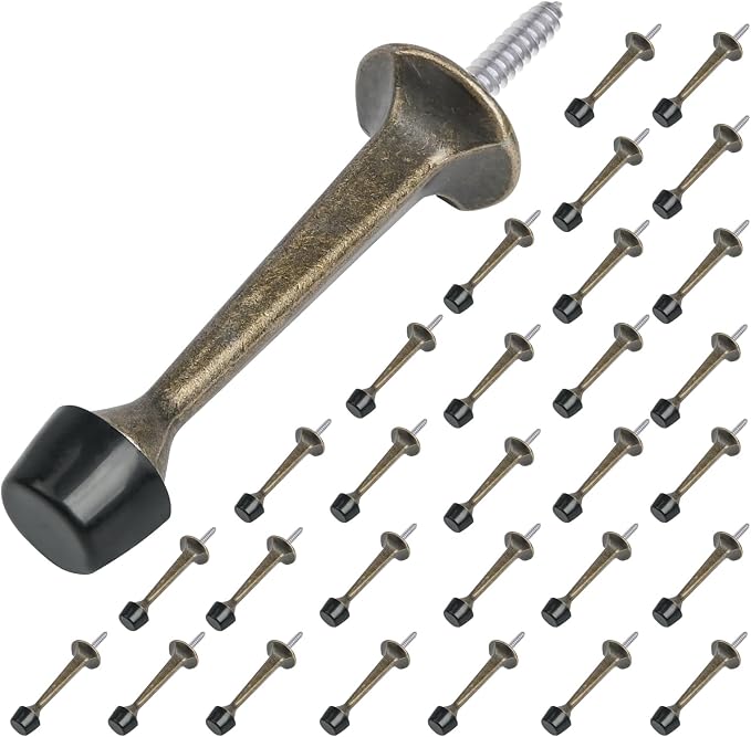 HOMOTEK 30Pack Heavy Duty Solid Rigid Door Stop by HOMOTEK