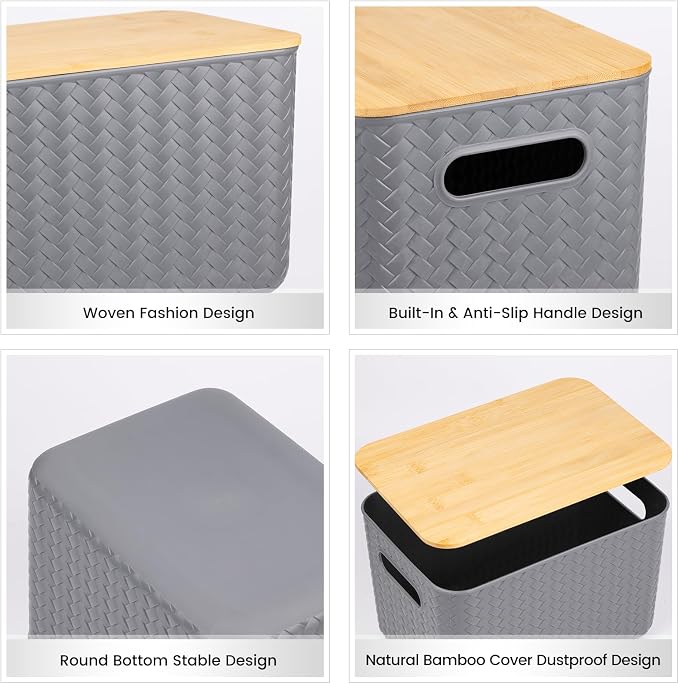Ohmlove 4 Pack Storage Bins - Image 3