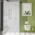 AmazerBath Long Stall Shower Curtain 60x84 Inches, Premium PEVA Heavy Duty by AmazerBath