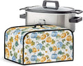 Pumpkin 6-8 Qt Slow Cooker Dust Cover for Fall Slow Cooker Cover Comfortable Dust Covers for Appliances with Handle and Pocket Gifts for Parents Friends Mother Holiday Decor