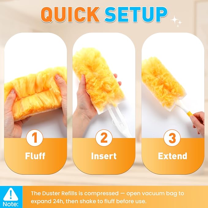 Alotiki Duster Refills, 360° Double-Sided Disposable Duster - Image 7