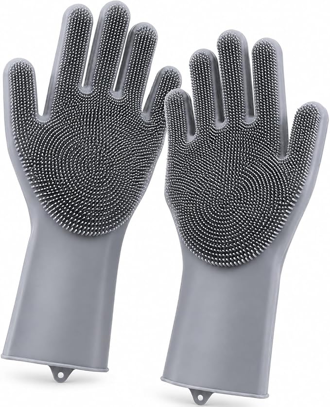 Silicone Dishwashing Gloves by Forliver