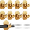 No Drill Curtain Rod Holder Hangers by CADORASTY