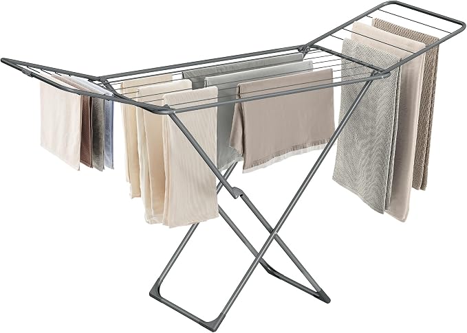 SONGMICS Clothes Drying Rack, Metal Laundry Drying Rack, Space-Saving, by Unknown