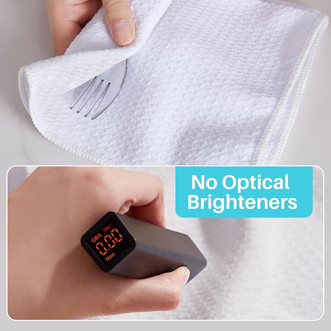 JOYMOOP Microfiber Waffle Weave Cleaning Cloth, Highly Absorbent Kitchen Towels - Image 4