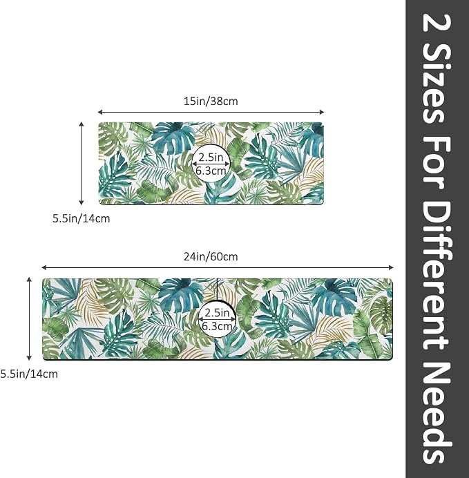 24" X 5.5" Kitchen Sink Splash Guard Faucet Mat Leaf Super Absorbent Fast - Image 7