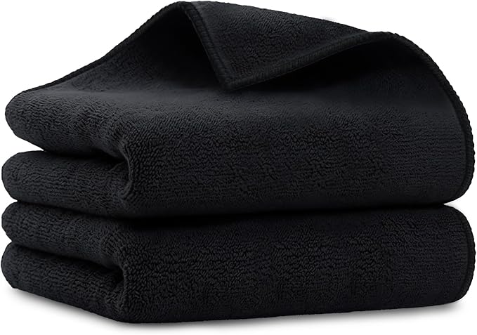 Salon Towels 2 Pack, Microfiber Hair-Drying Cloth Barber Towels | Super Soft by Unimade