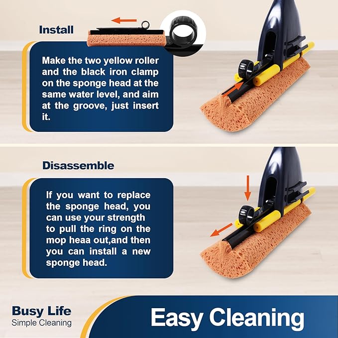 Yocada Sponge Mop Replacement Refill Head - Image 3