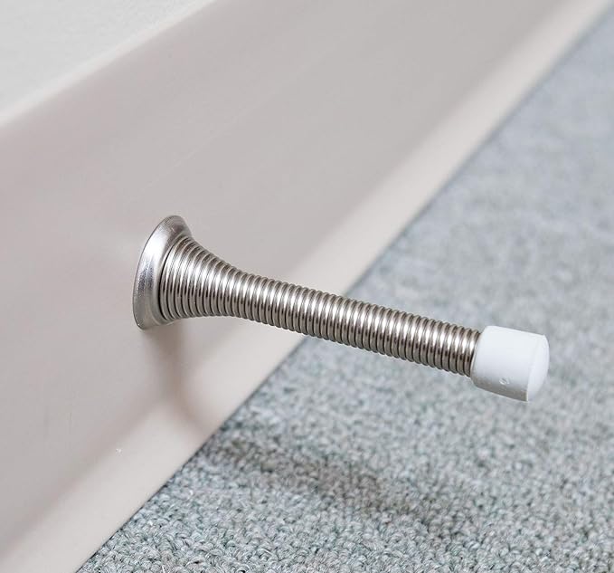 KISEER 16 Pack Spring Door Stops 3 1/4 Inch Flexible Heavy Duty Spring Door - Image 3
